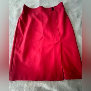 Ann Taylor Vibrant Red Pencil Skirt